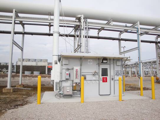 Pressurized Shelter for CEMS near a flare stack